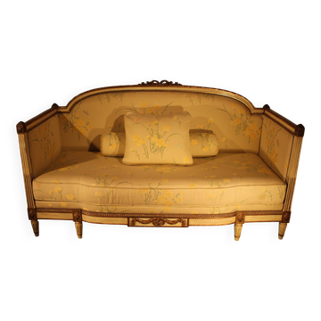 Louis XVI bergère sofa