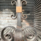 Paire de chenets anciens forgés