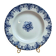 Semi-deep plate Terre de Fer Clairefontaine LG Normandy 19th century blue decoration
