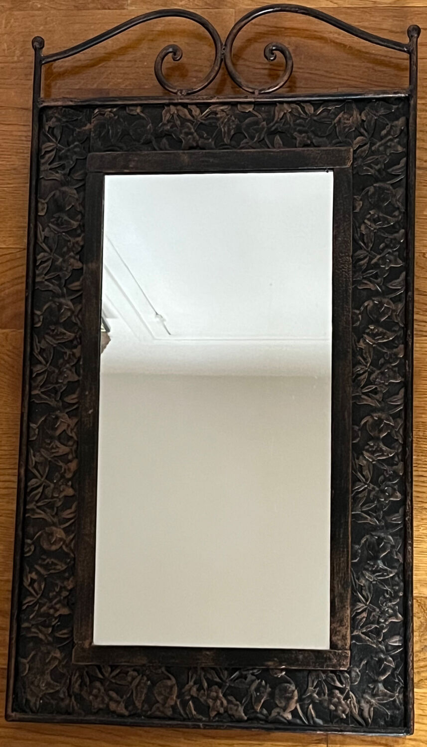 Wrought iron mirror