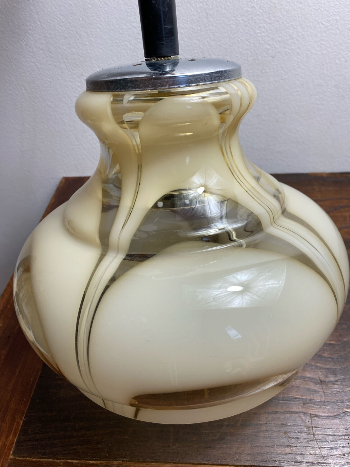 Glass pendant light, 1970s, Murano glass