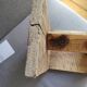 Authentic antique milking stool in solid wood – Rustic charm & ro