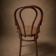 Fauteuil Viennois hêtre cintré circa 1930