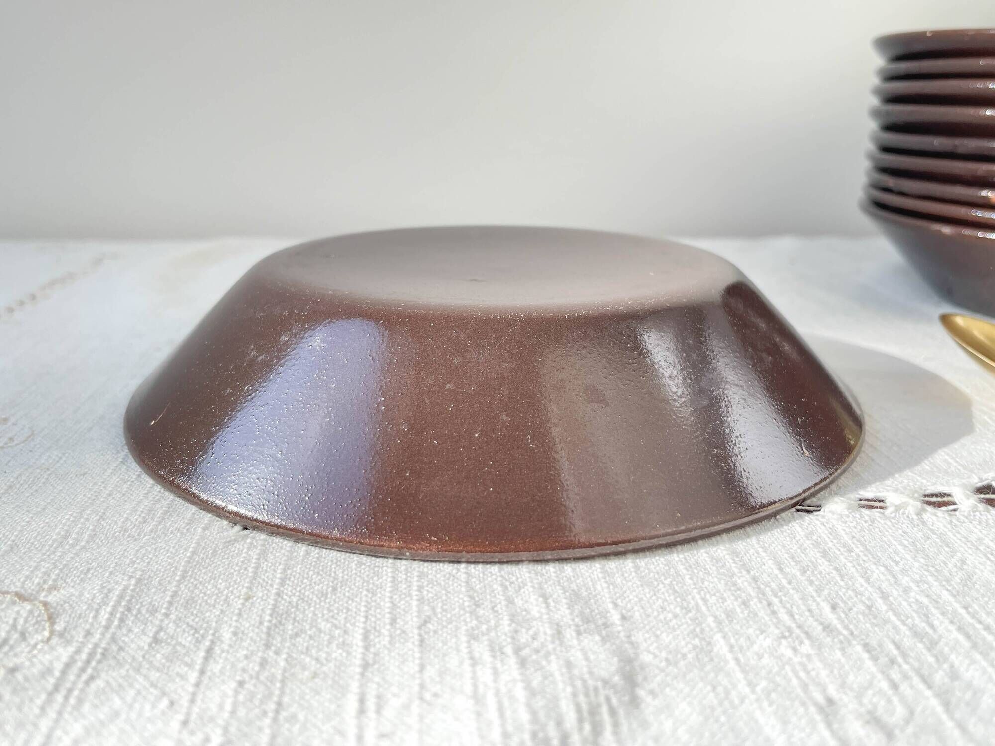 Vintage ceramic soup plates and tureen