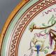 Antique majolica plate decorated with fruits, Italy, 20th century.