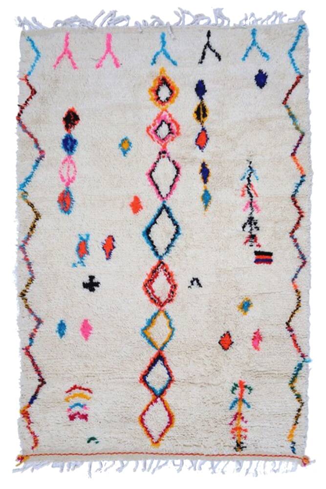 Tapis azilal en laine naturel 240/150cm
