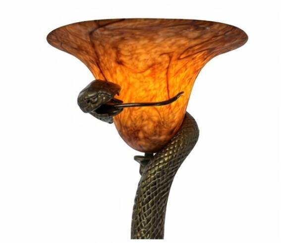 Edgar Brandt style lamp