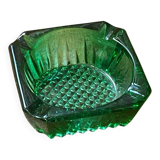 Luminarc vintage green glass ashtray