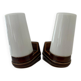 Pair of vintage ceramic wall lights by Sigvard Bernadotte