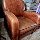Art Deco Armchair Cognac