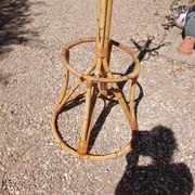Vintage coat rack in bamboo and rattan