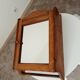 Antique solid oak bathroom cabinet from the early 20th century