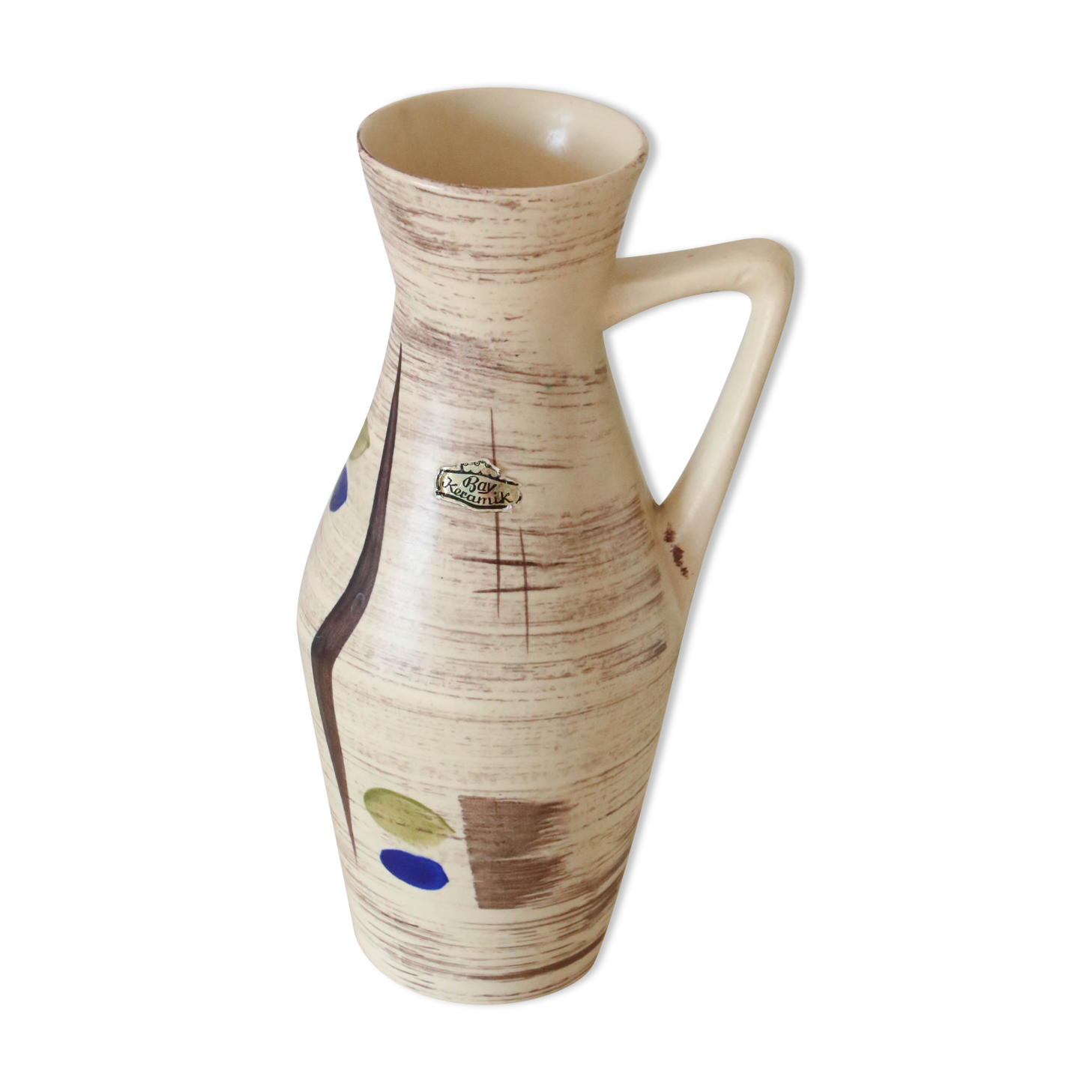 German ceramic vase, Bay Keramich, west germany, 1960, vintage