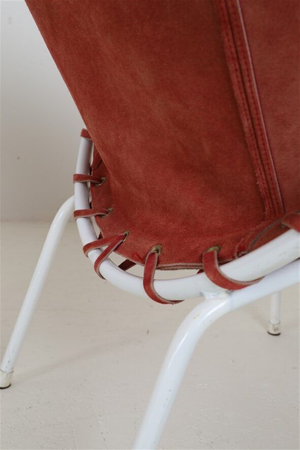 Set of 2 Lusch Balloon Chairs / suede armchairs / cocktail chairs / Mid Century Modern Design / 1960s