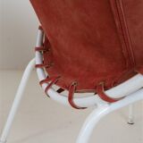 Set of 2 Lusch Balloon Chairs / suede armchairs / cocktail chairs / Mid Century Modern Design / 1960s