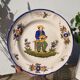 Decorative plate Saint Clement ceramic character decoration