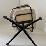 1960s vintage swivel velvet desk chair