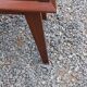 Vintage bedside table with compass legs from the 50s