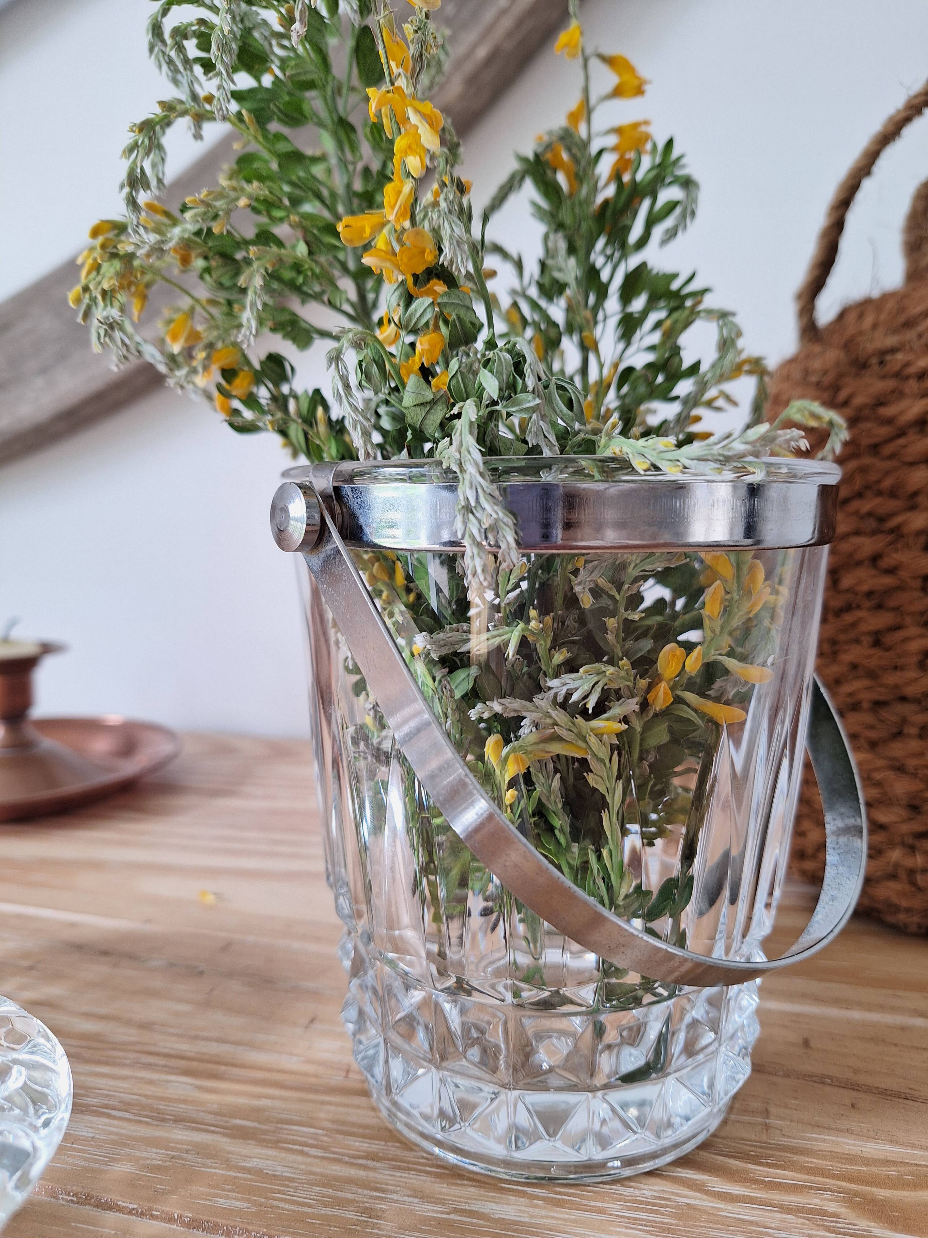 Vintage Arques crystal ice bucket