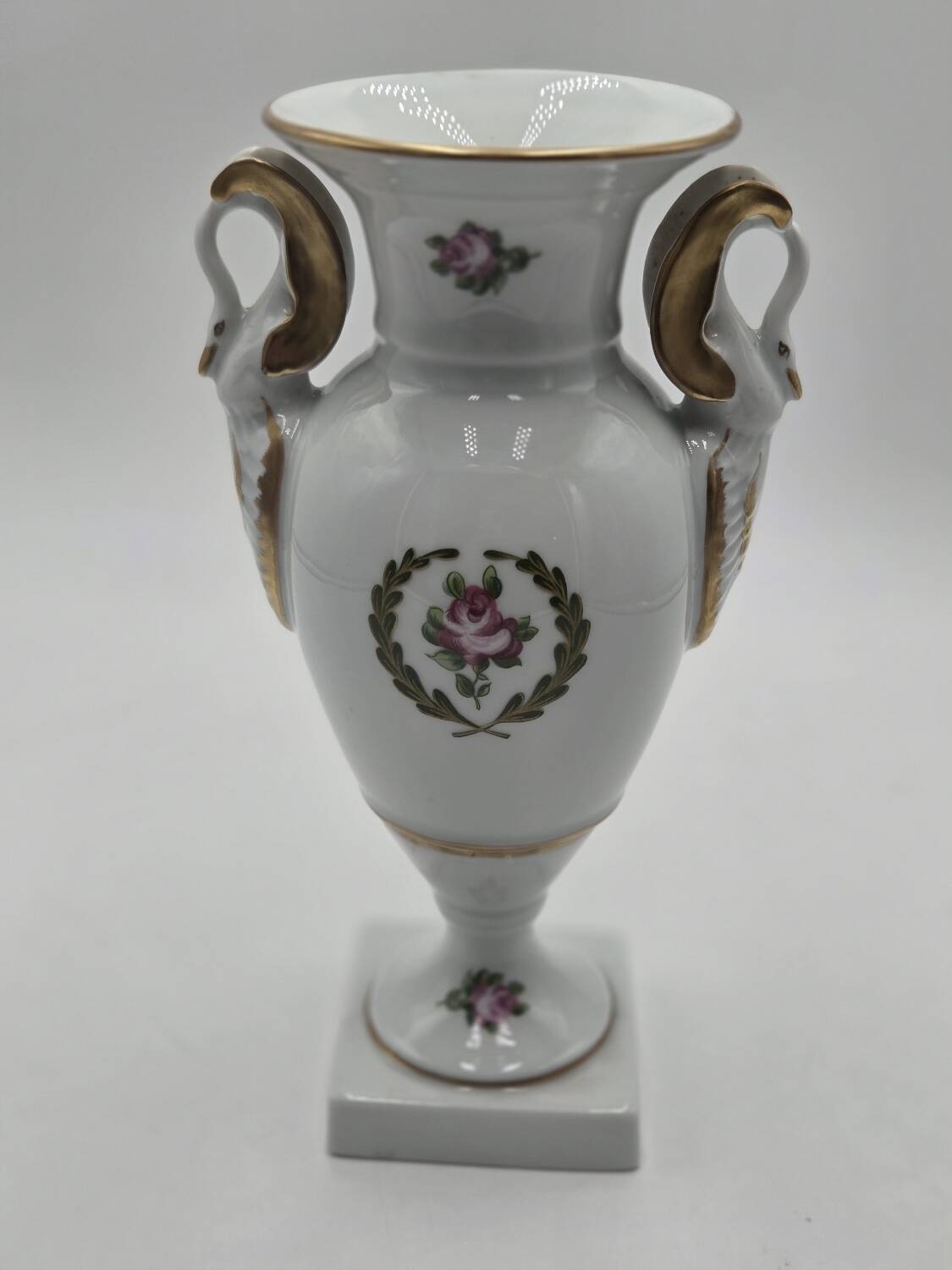 Limoges porcelain vase Castel decorated in the Empire style Saint-Cloud