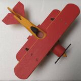 Wooden biplane seaplane
