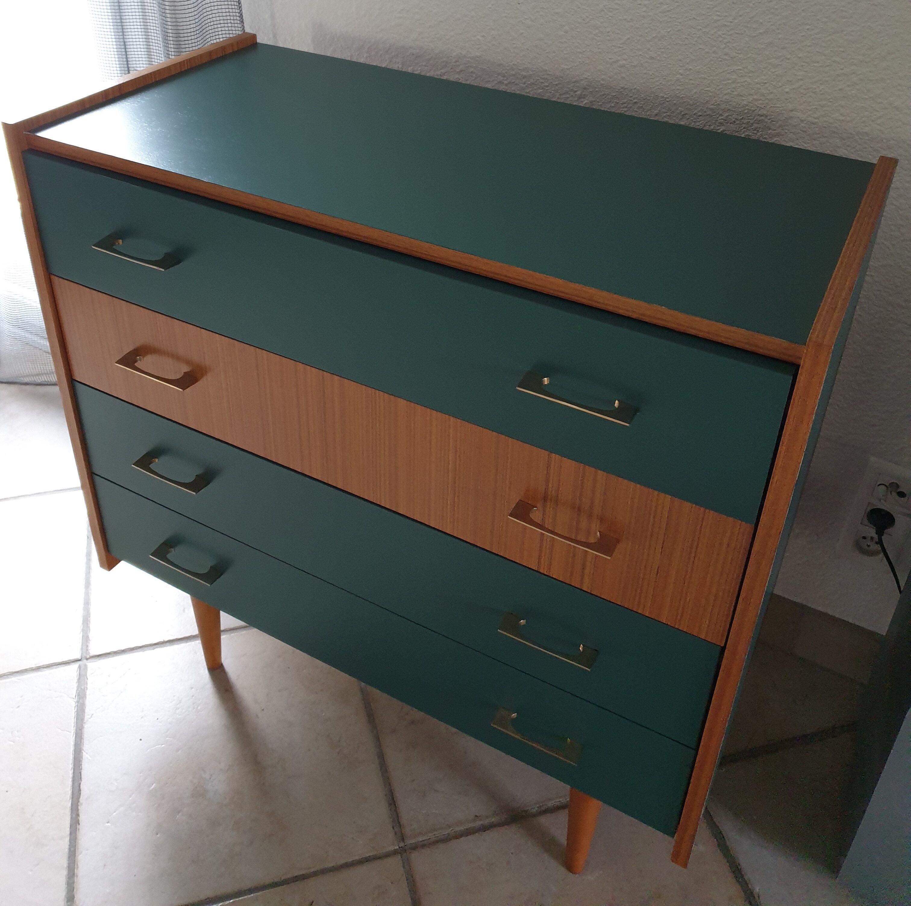 Redesigned vintage dresser