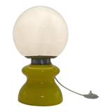 Vintage yellow opaline glass made in italy,60s