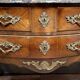 Louis XV style curved chest of drawers in marquetry circa 1880