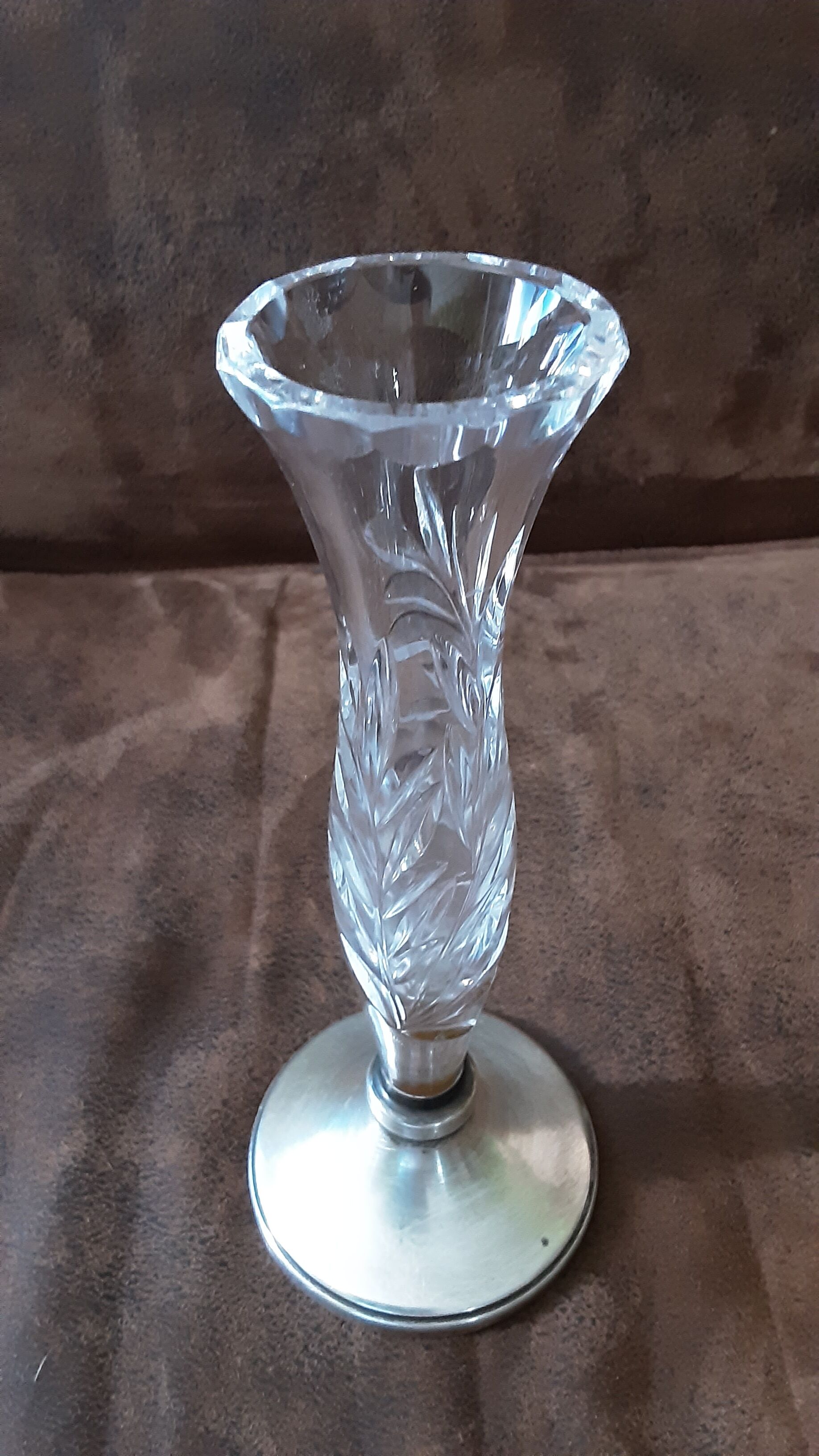 Small crystal vase