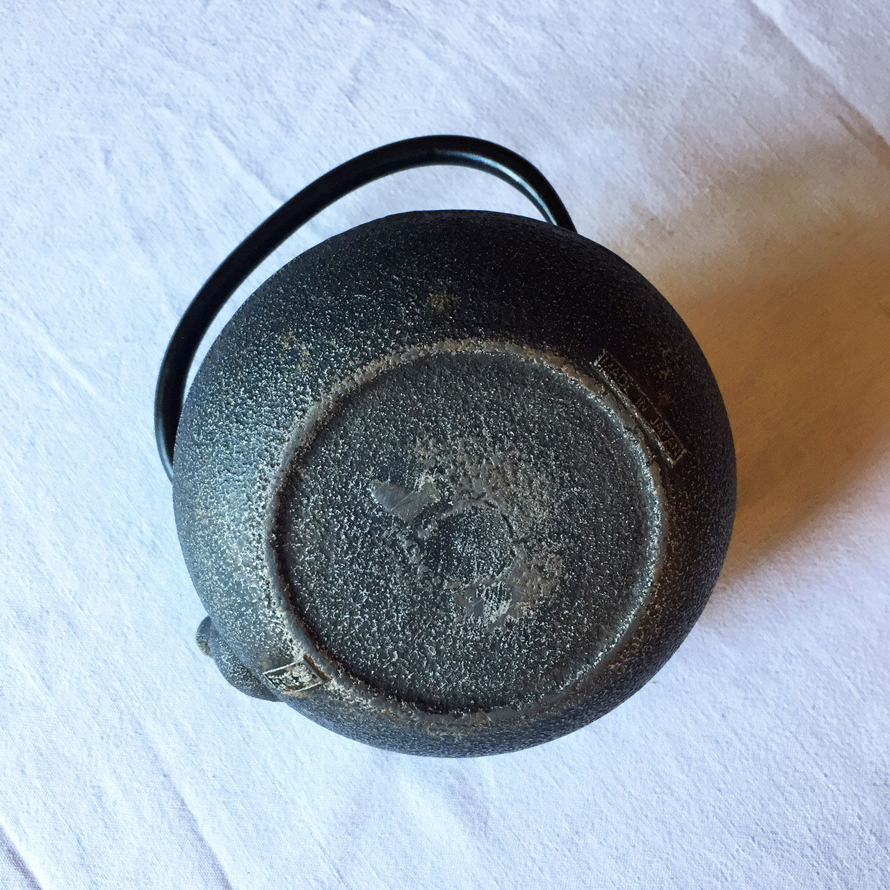 Japanese cast-glass teapot