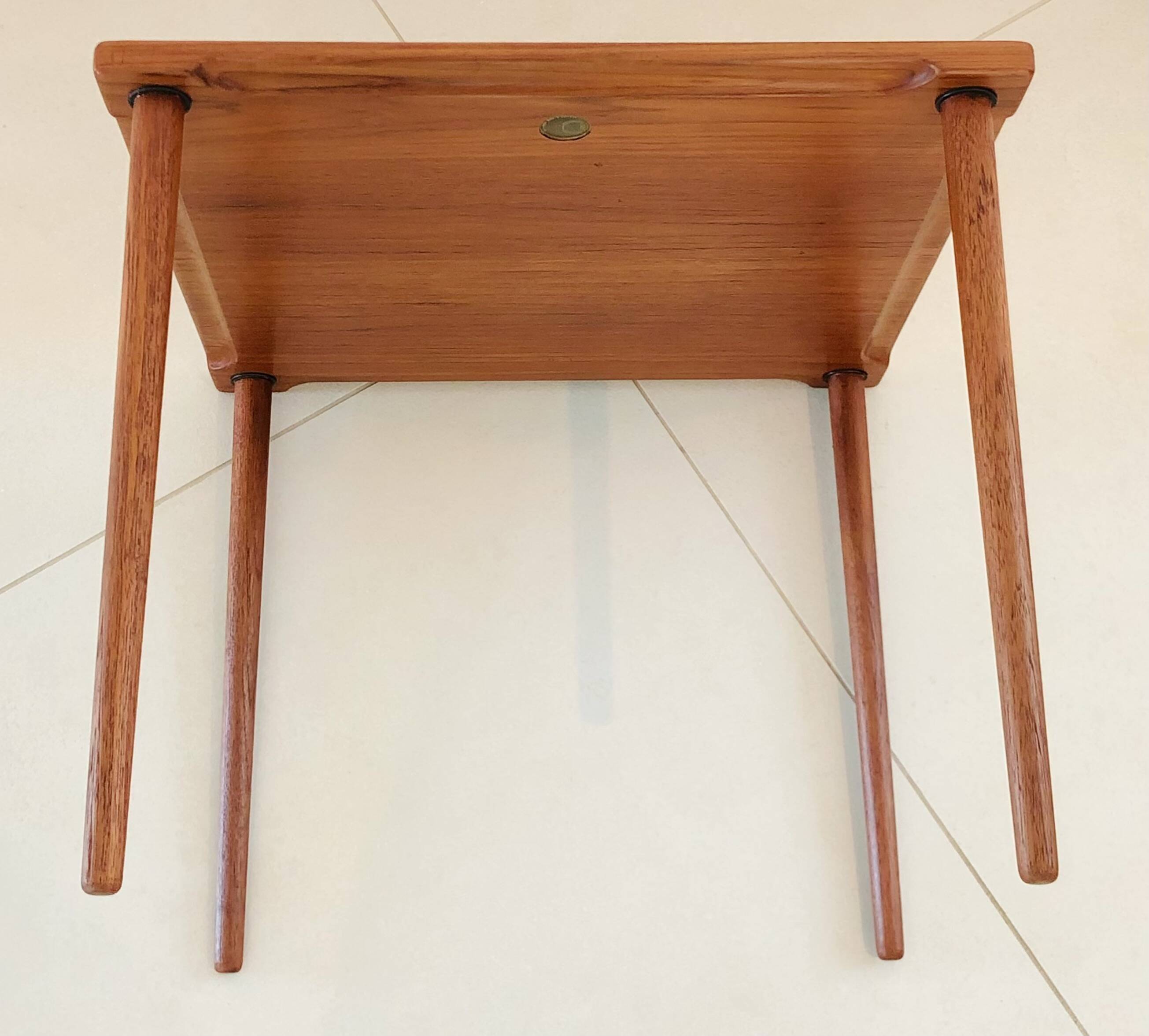 Teak side table model FD544 by Edvard Kindt-Larsen for France and Son, Denmark 50's