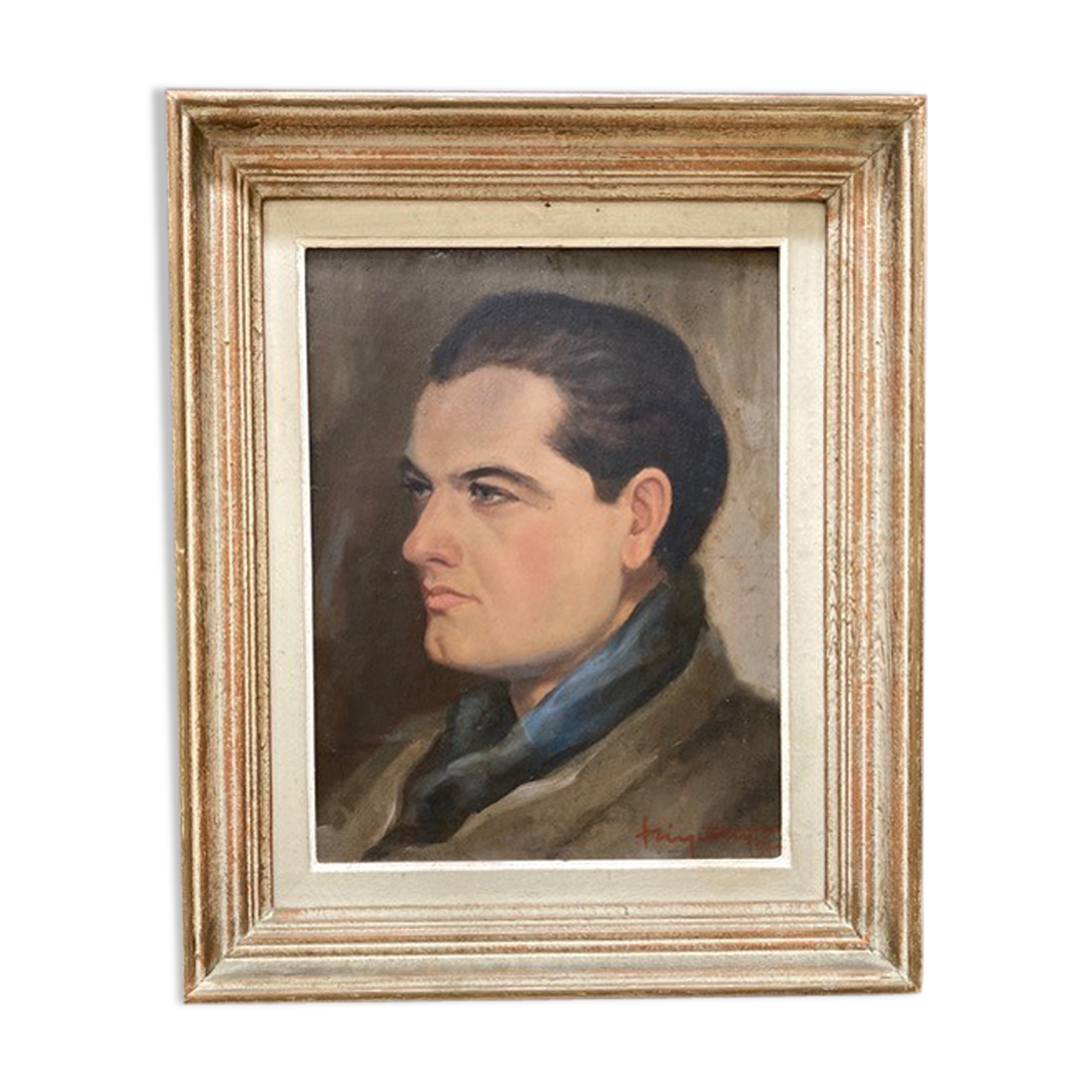 Portrait of the Clear-Eyed Man Oil on Wood 1947