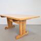 Vintage Danish Dining Room Trestle Table in Elm, 1960