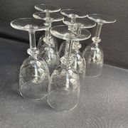 7 verres à porto – Cristal soufflé et taillé