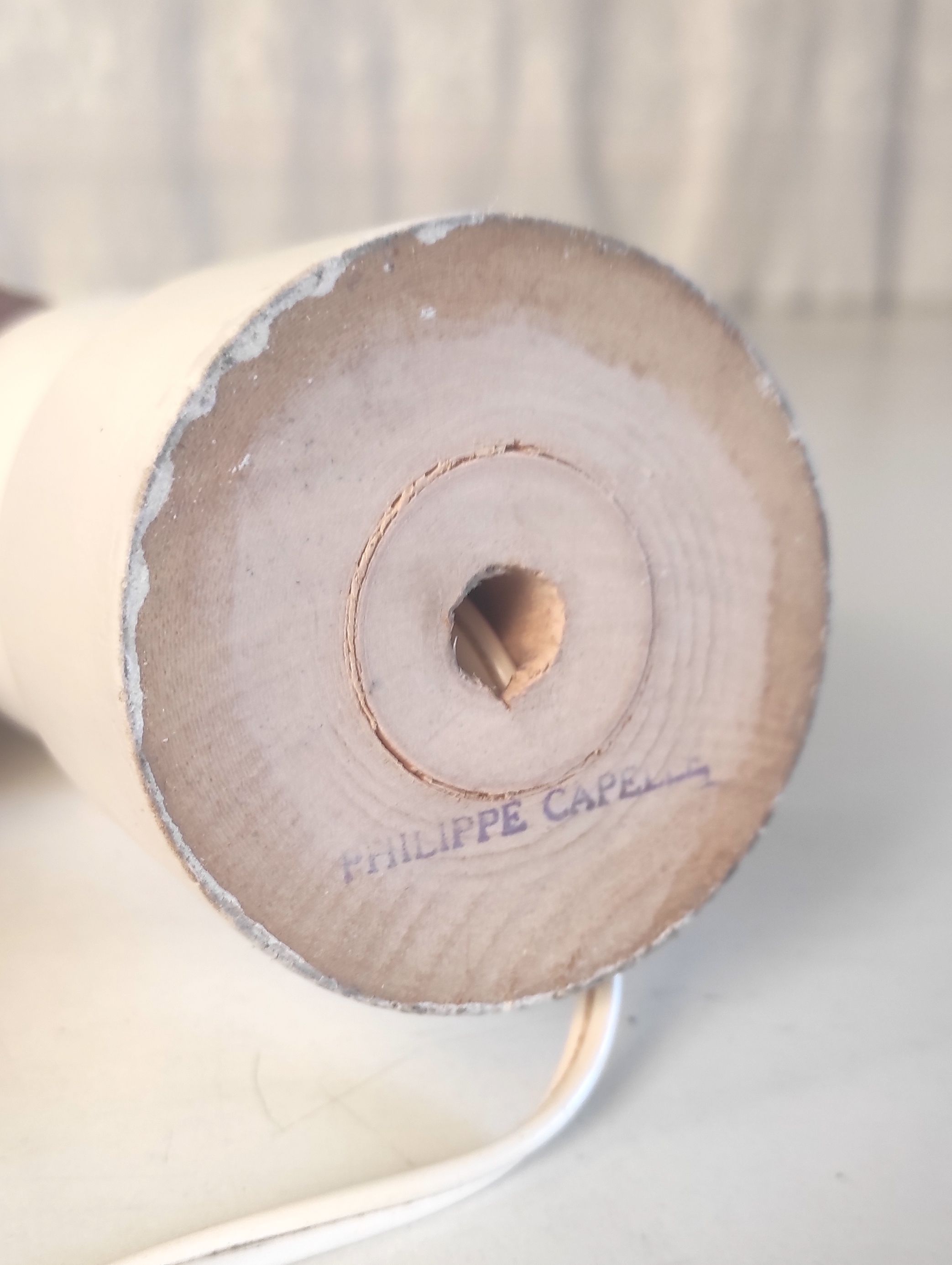 Wooden lamp foot turned by Philippe Capelle – 60s/70s