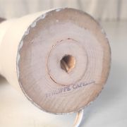 Wooden lamp foot turned by Philippe Capelle – 60s/70s