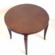 Art Deco pedestal table, mahogany veneer, diameter 60.4 cm