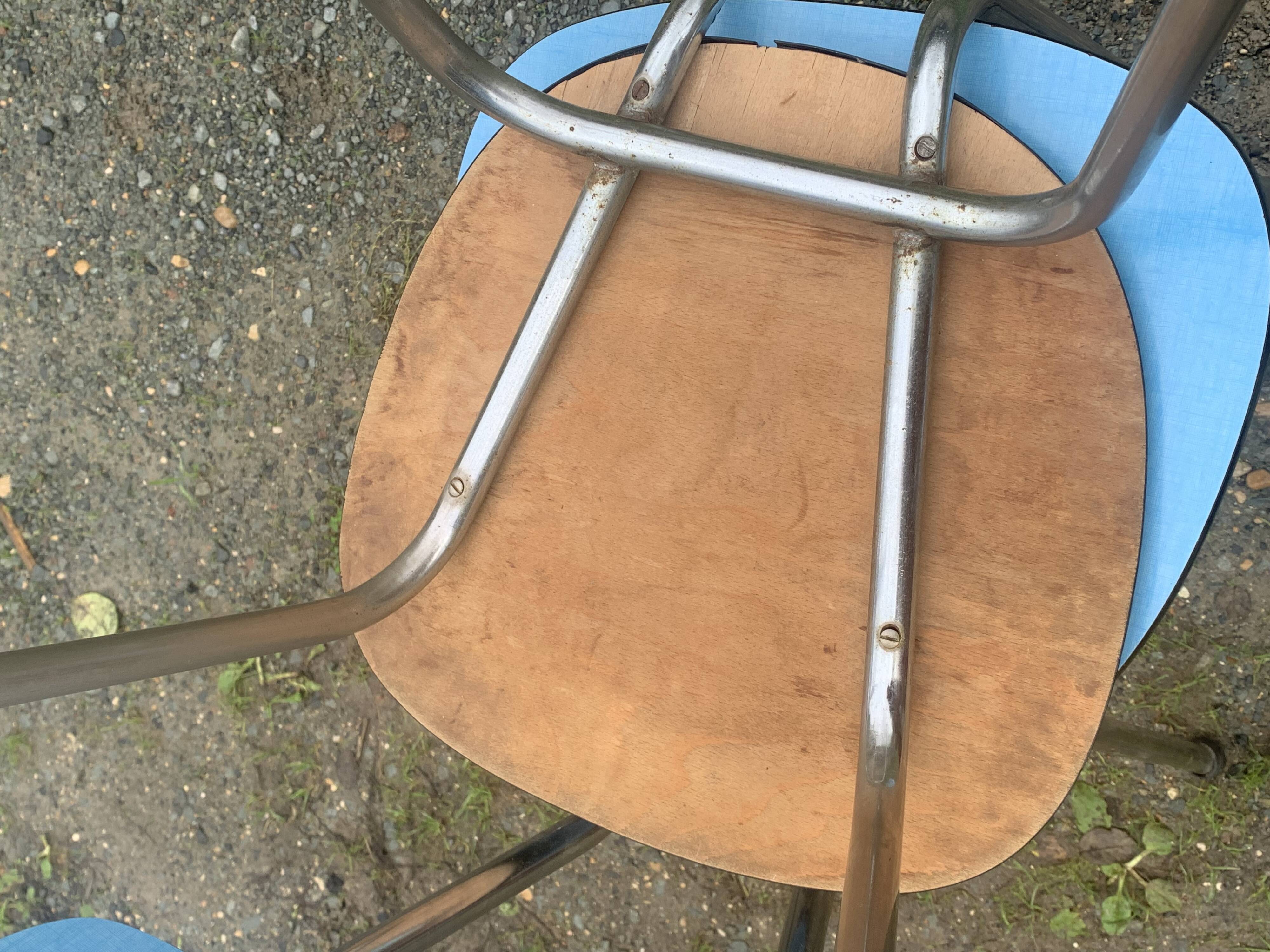 Vintage Blue Formica Chairs