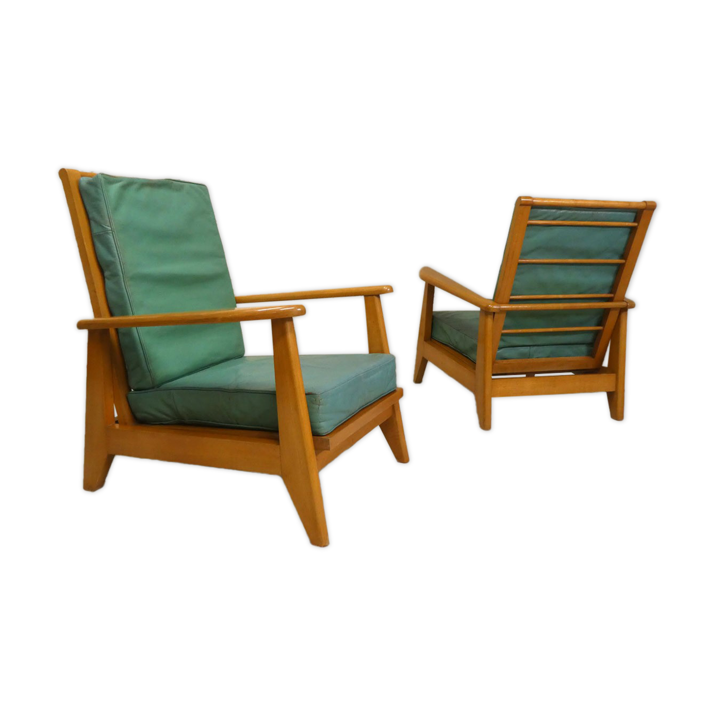 Pair of system chairs, late 1940s