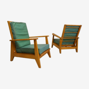 Pair of system chairs, late 1940s