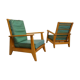 Paire de fauteuils à système, fin des années 1940