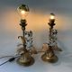 Pair of Lamps Attributed to Hans Kogl Vintage 1970 Hollywood Regency Wisteria
