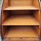 Trieurs de bureau demi cercle à rideau vintage en bois années 60