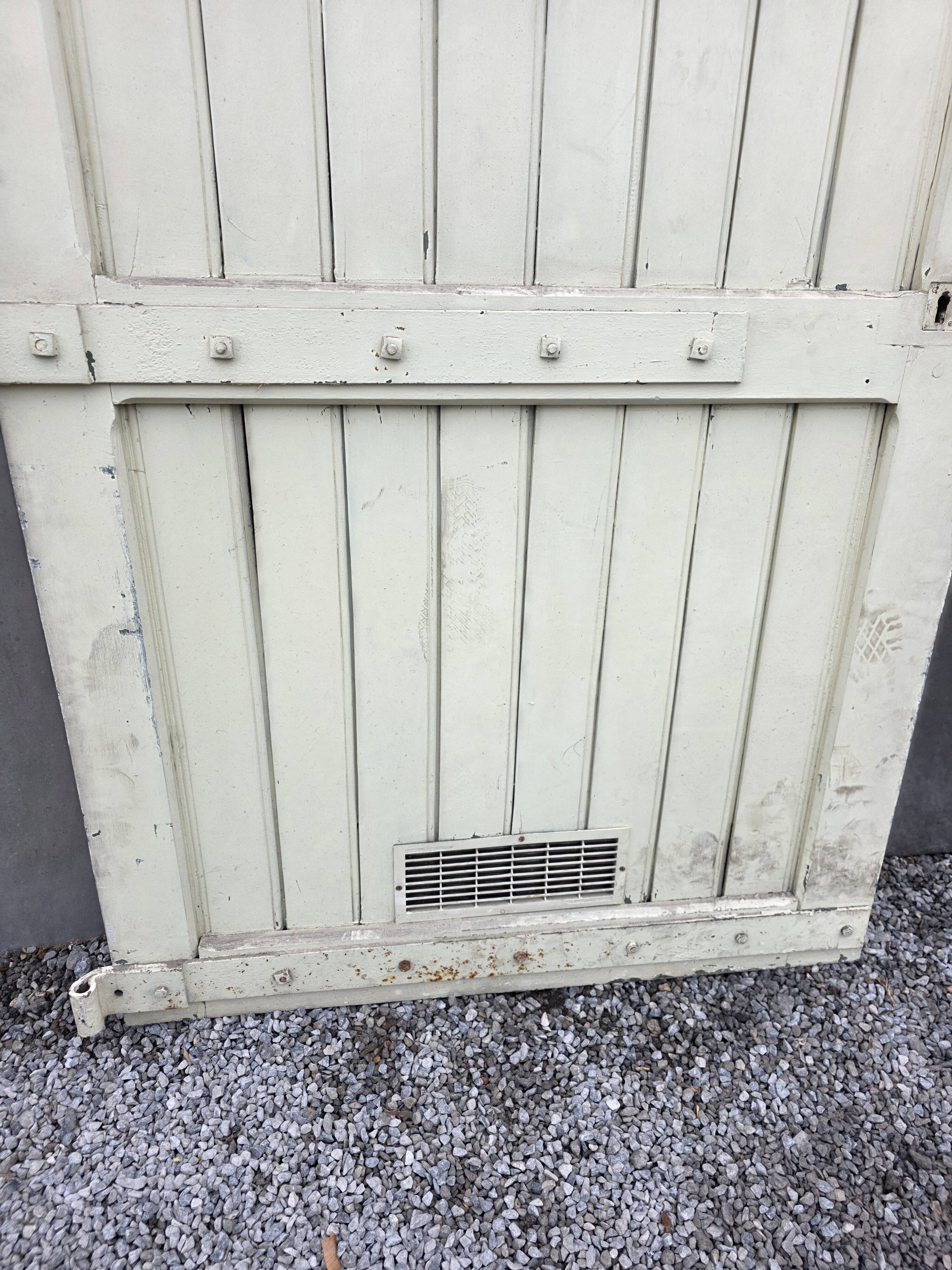 Solid oak door from the 19th century.