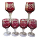 6 crystal shot glasses