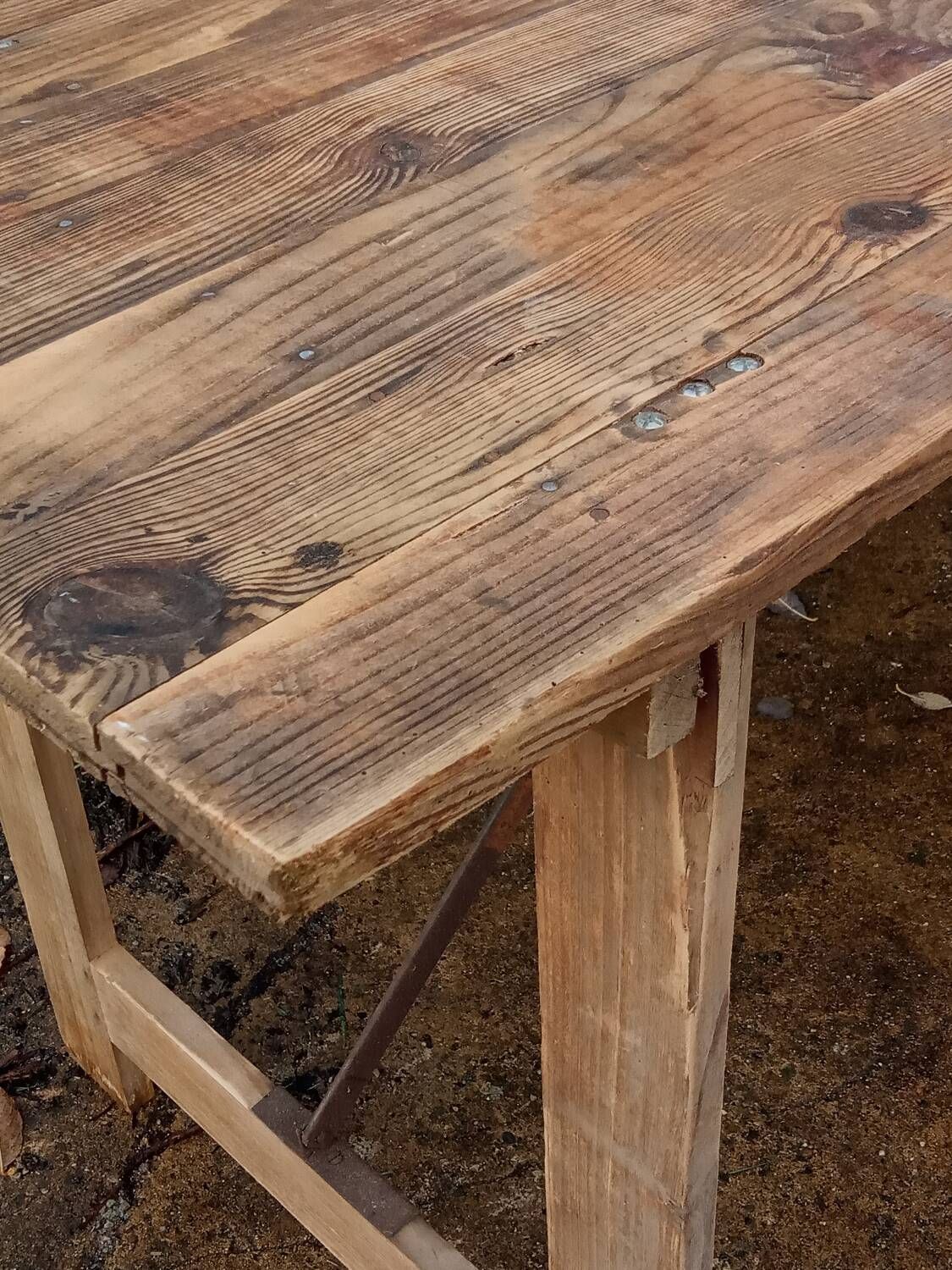 Table de ferme pliante