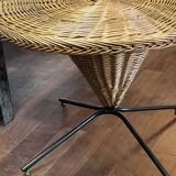 Round rattan table