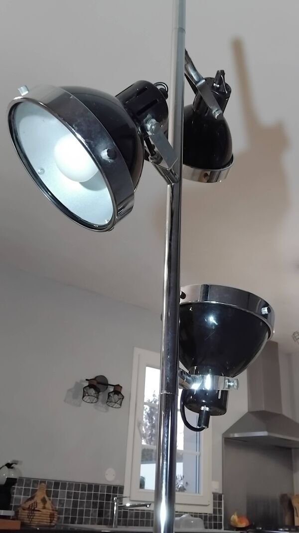 Lampadaire vintage réglables 3 spot orientable
