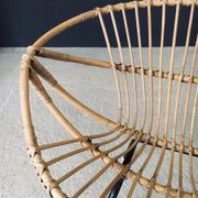 Mid-Century Modern Bamboo Lounge Chair, France, 1950s