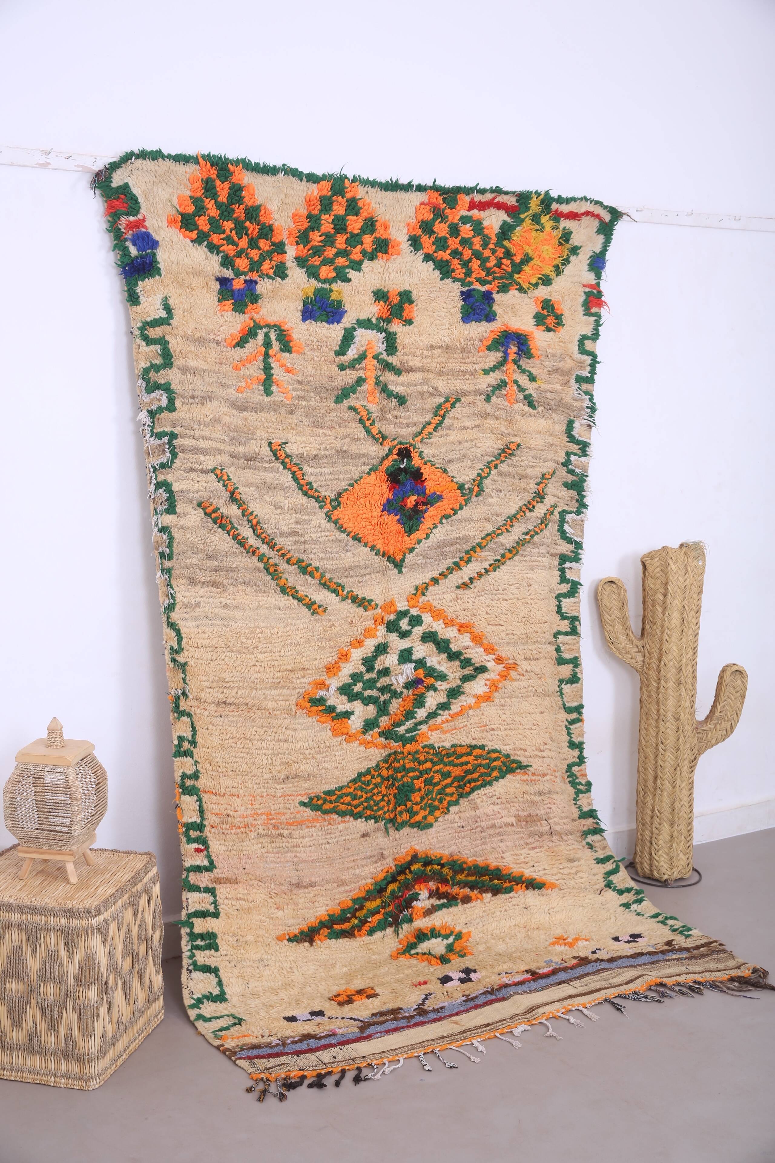 Vintage Moroccan Rug 148 x 260 cm - Tribal Moroccan rug - Berber Wool Rug